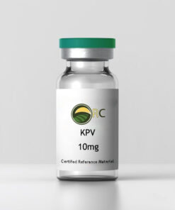 Vial of high-purity lyophilized KPV tripeptide chemical reference material for laboratory research use